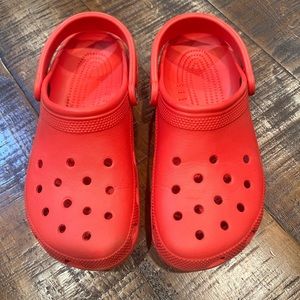 Red Crocs (women 9/ men 7)
